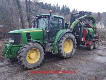 Traktor John Deere 6534 premium + štěpkovač